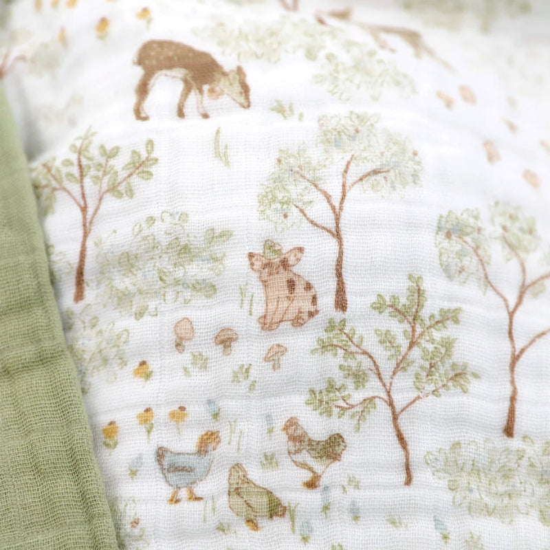 Cotton Muslin Baby Quilt