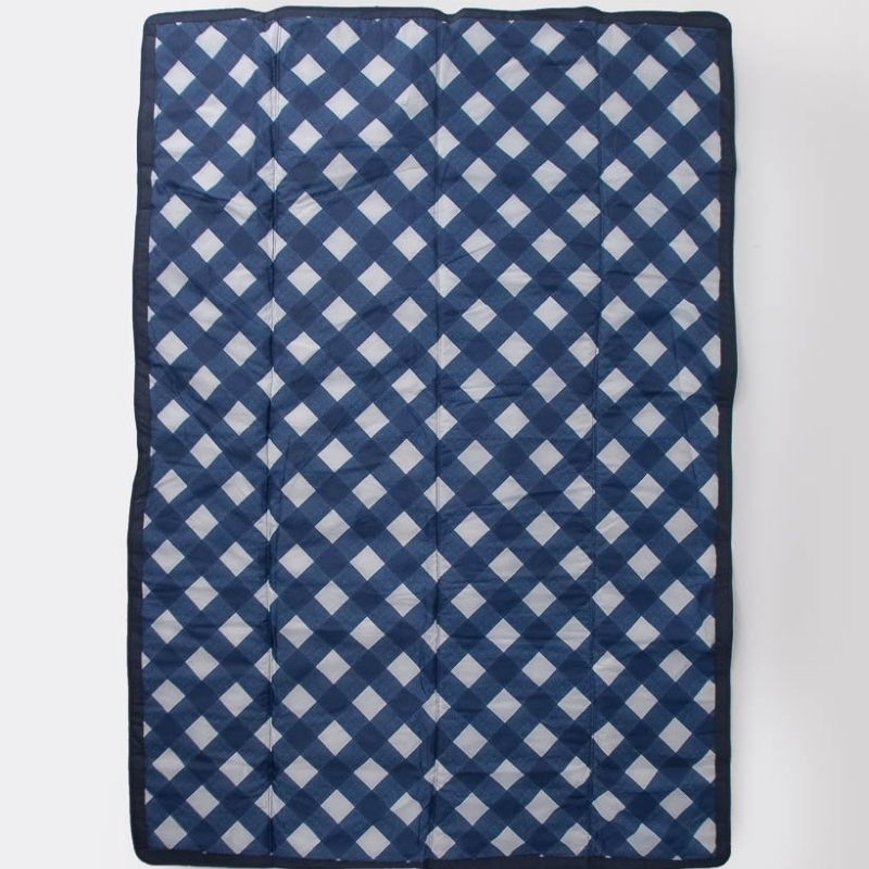 Outdoor Blanket - (5 x 7)  Navy Plaid