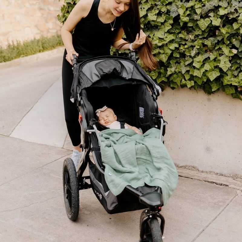Deluxe Muslin Baby Quilt Sage
