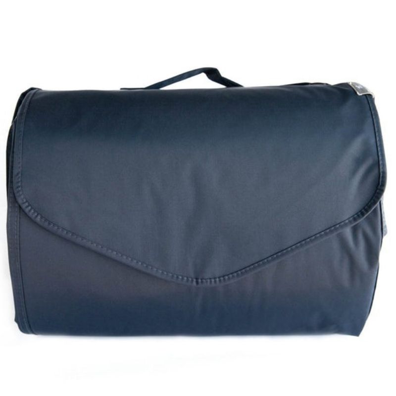 Outdoor Blanket - 5X10 Navy Plaid