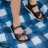 Outdoor Blanket - 5X10 Navy Plaid