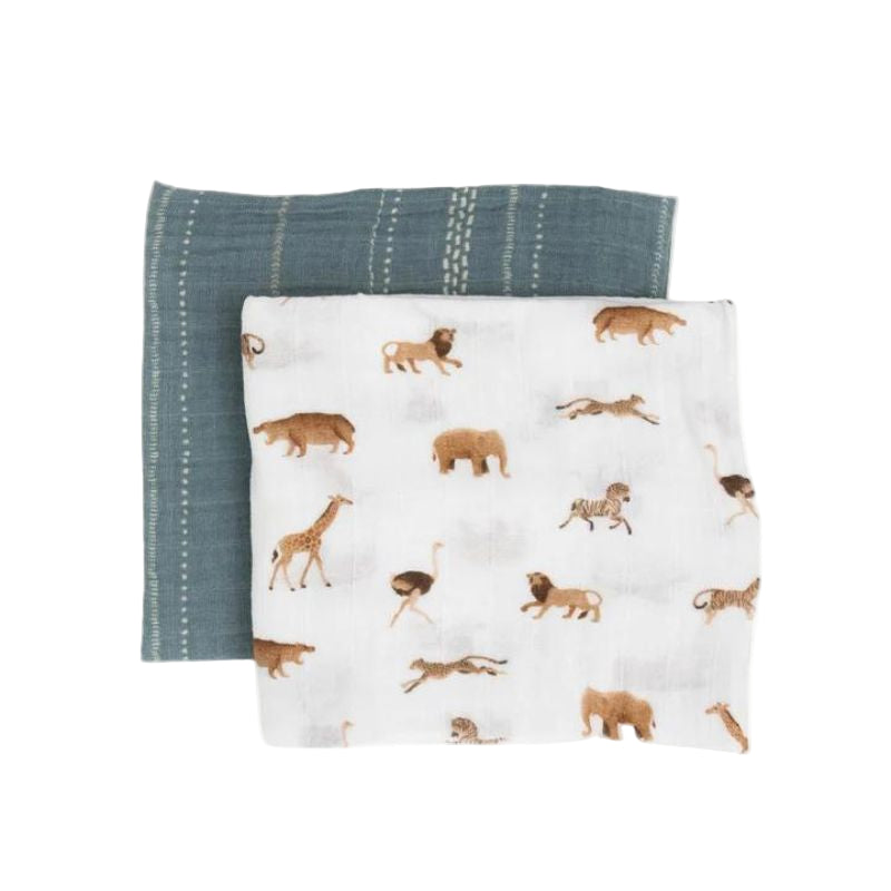 Organic Cotton Muslin Swaddle Blanket - 2 Pack