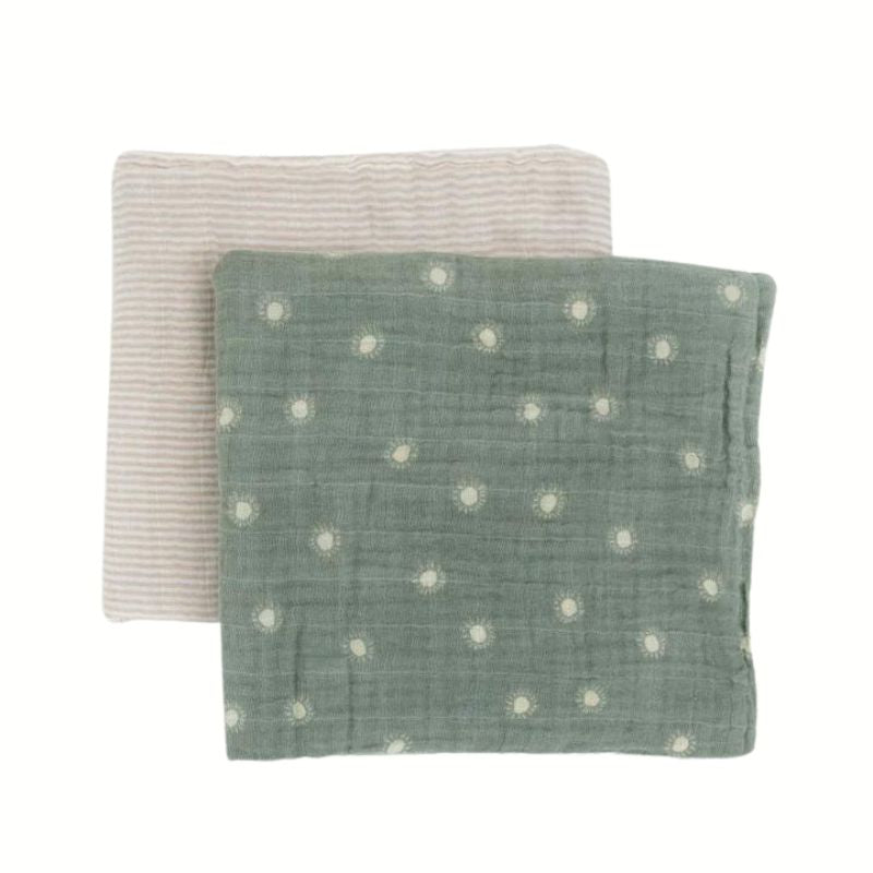 Organic Cotton Muslin Swaddle 2 Pack - Animal Crackers main image 0