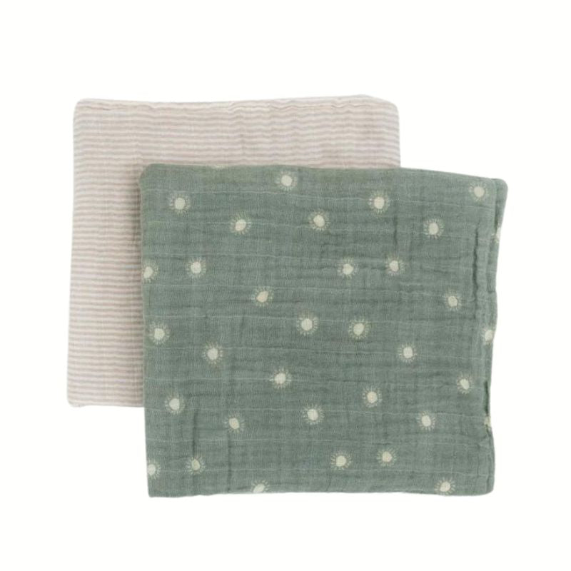 Organic Cotton Muslin Swaddle Blanket - 2 Pack
