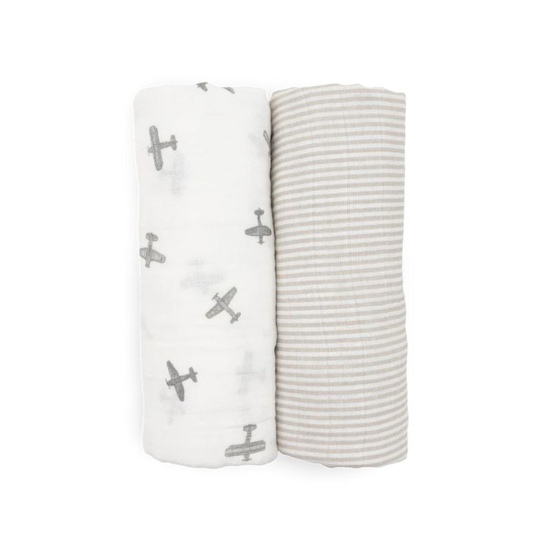 Organic Cotton Muslin Swaddle Blanket - 2 Pack