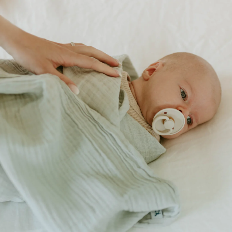 Organic Cotton Muslin Swaddle Blanket
