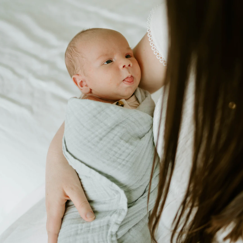 Organic Cotton Muslin Swaddle Blanket