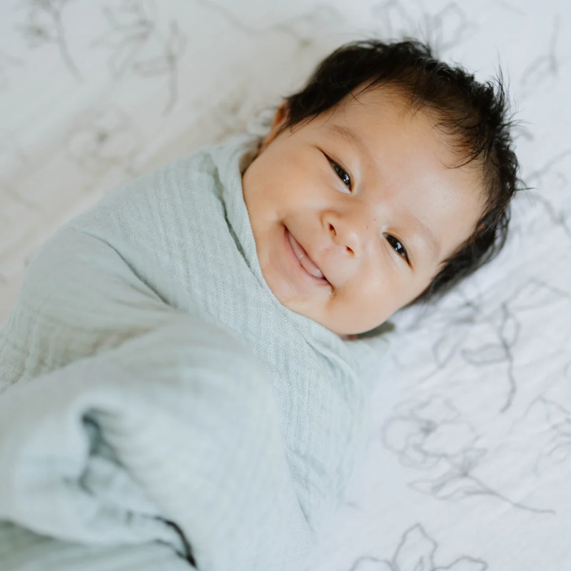Organic Cotton Muslin Swaddle Blanket