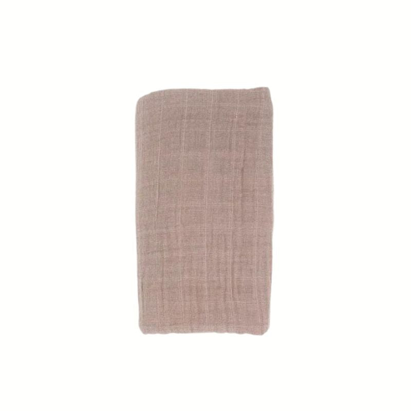 Organic Cotton Muslin Swaddle Blanket Driftwood