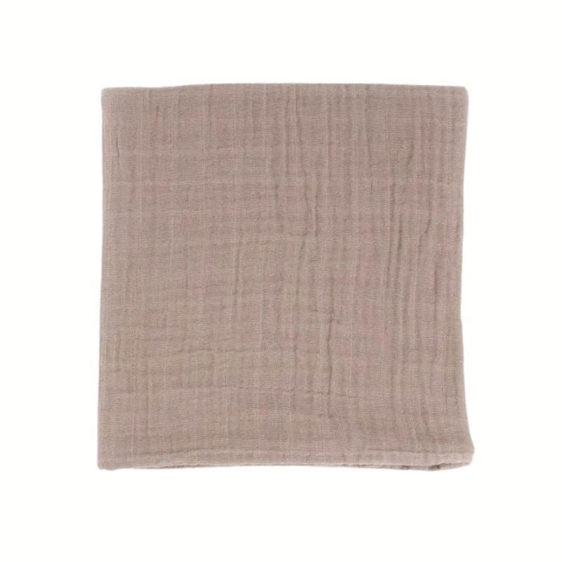 Organic Cotton Muslin Swaddle Blanket Driftwood