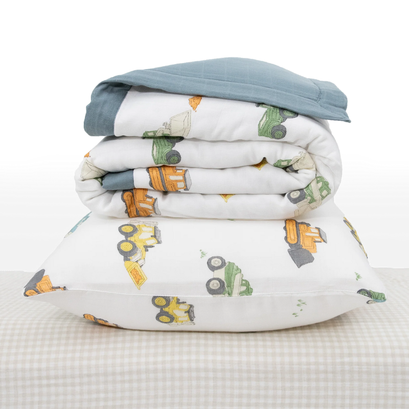 Cotton Muslin Toddler Bedding 3 Piece Set