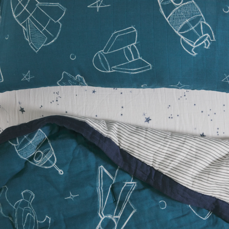 Cotton Muslin Toddler Bedding 3 Piece Set