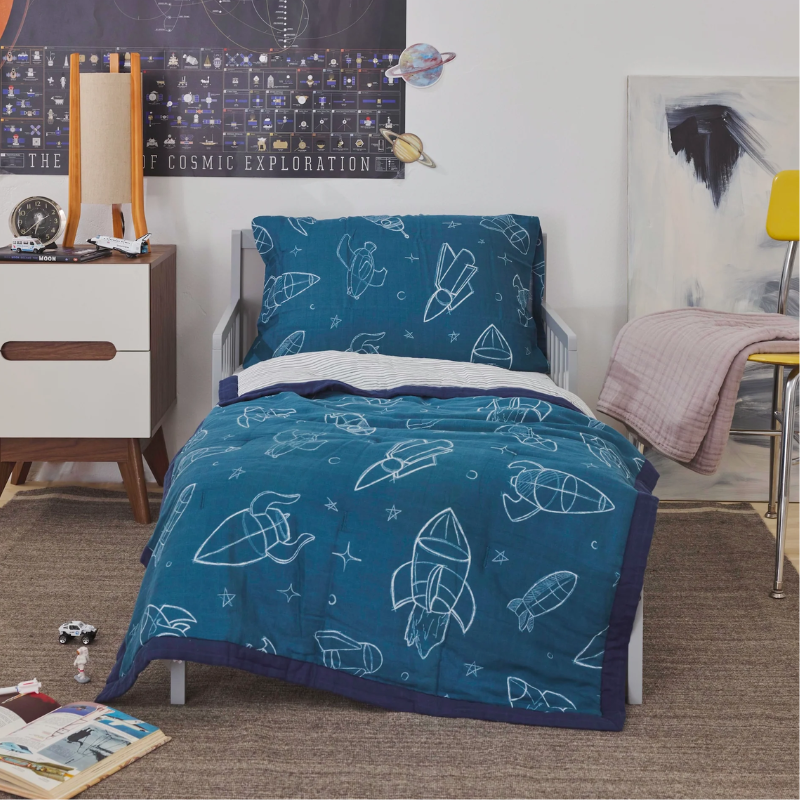 Cotton Muslin Toddler Bedding 3 Piece Set