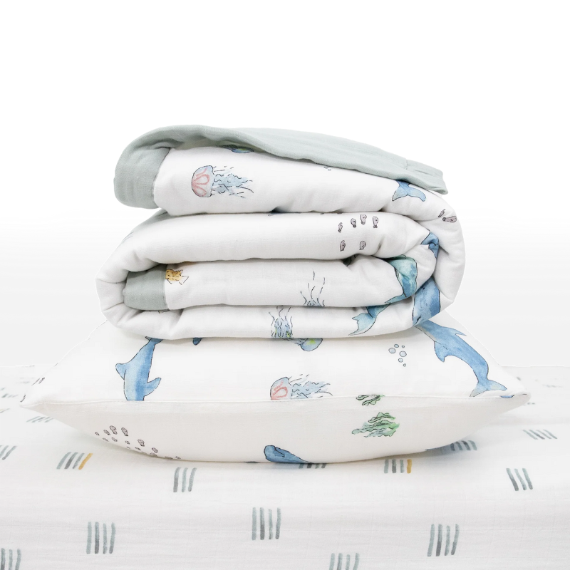 Cotton Muslin Toddler Bedding 3 Piece Set