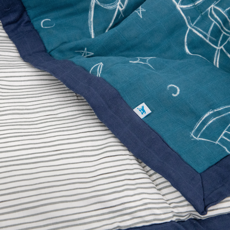 Cotton Muslin Toddler Comforter