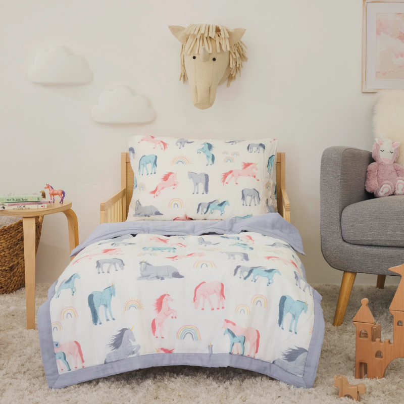 Cotton Muslin Toddler Comforter