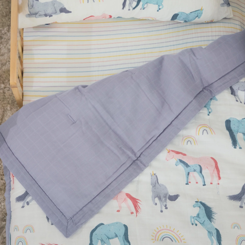 Cotton Muslin Toddler Comforter