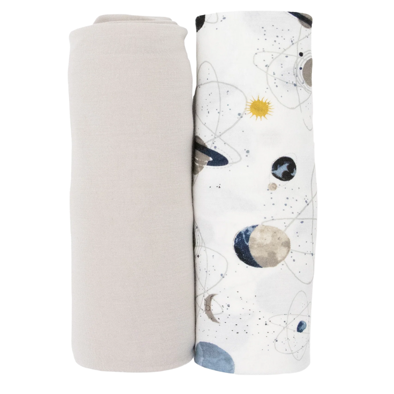 Stretch Knit Swaddle Blanket - 2 Pack
