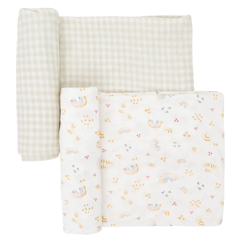Stretch Knit Swaddle Blanket - 2 Pack
