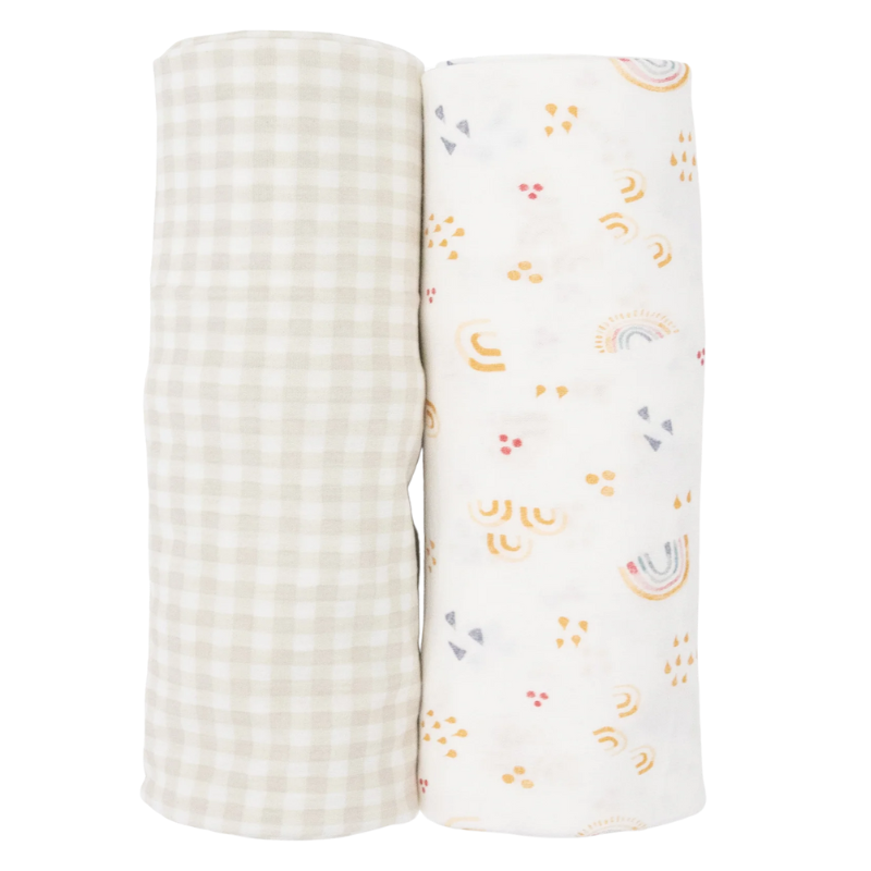 Stretch Knit Swaddle Blanket - 2 Pack