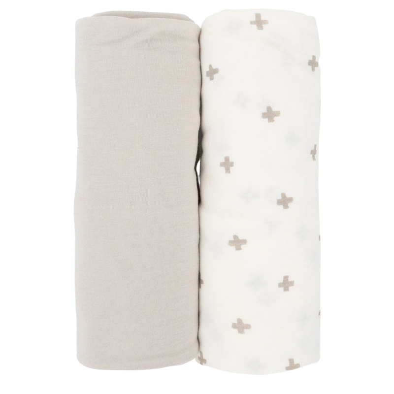 Stretch Knit Swaddle Blanket - 2 Pack