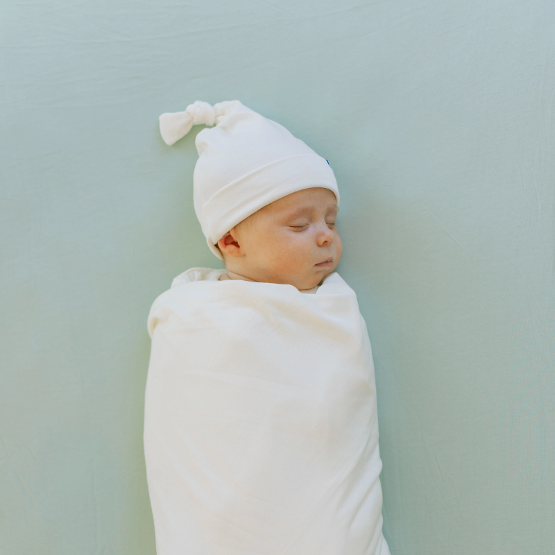 Stretch Knit Swaddle & Hat Set