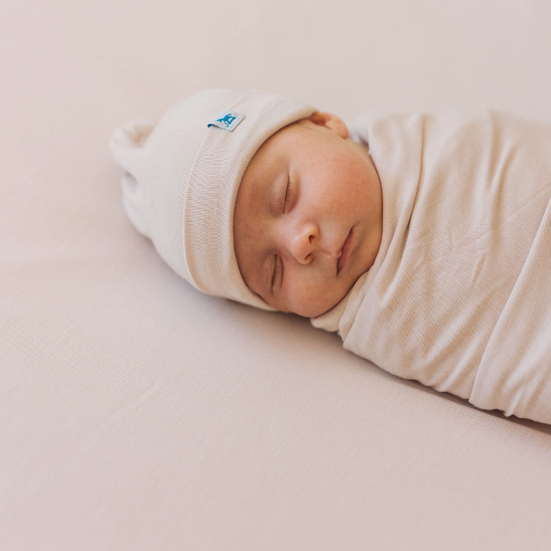 Stretch Knit Swaddle & Hat Set