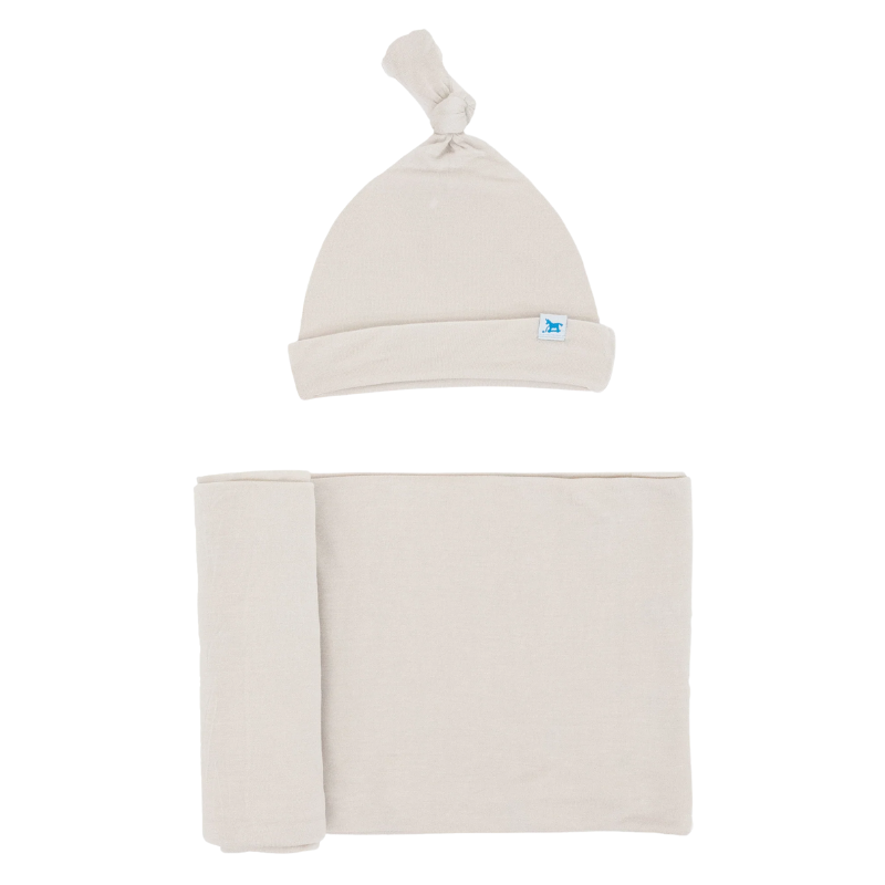 Stretch Knit Swaddle & Hat Set