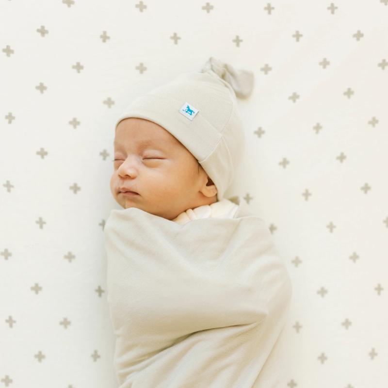 Stretch Knit Swaddle & Hat Set