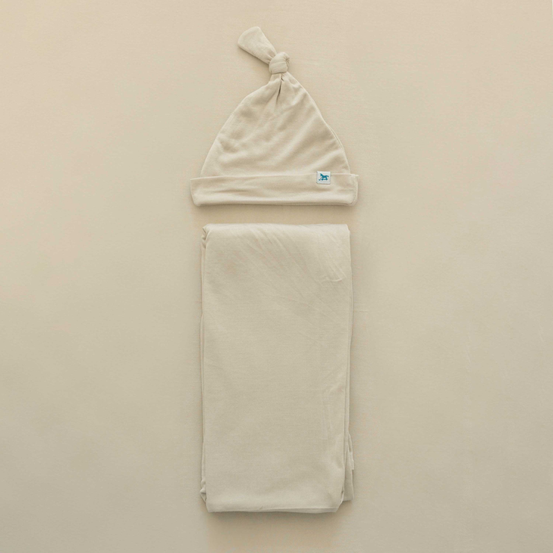 Stretch Knit Swaddle & Hat Set