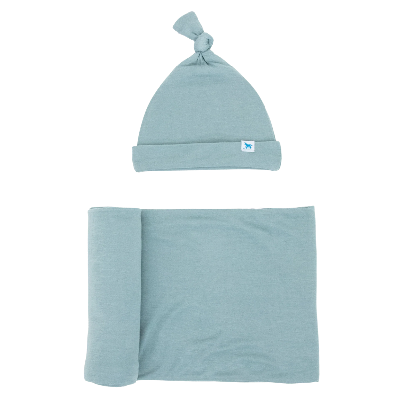 Stretch Knit Swaddle & Hat Set