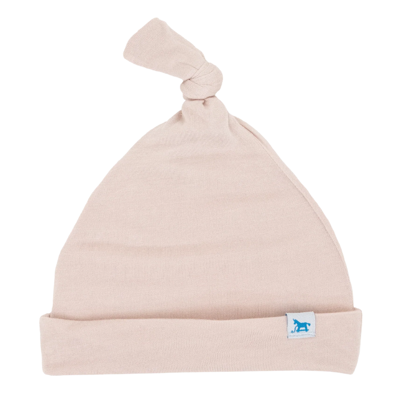 Stretch Knit Top Knot Hat