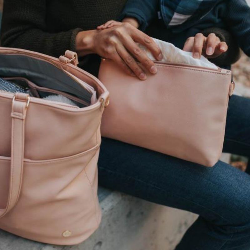 Vegan Leather Pouch Sets Blush