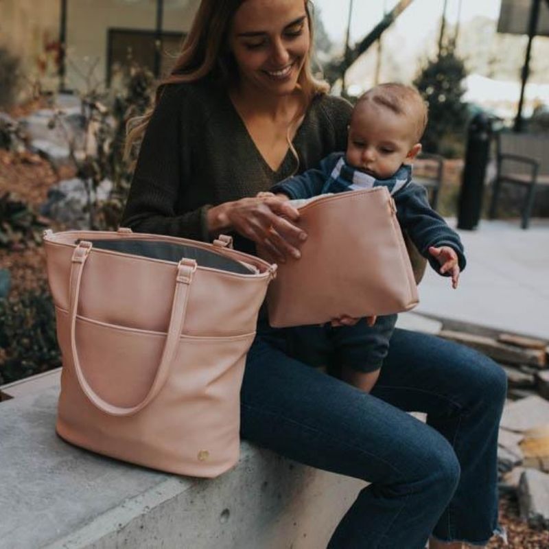 Vegan Leather Pouch Sets Blush