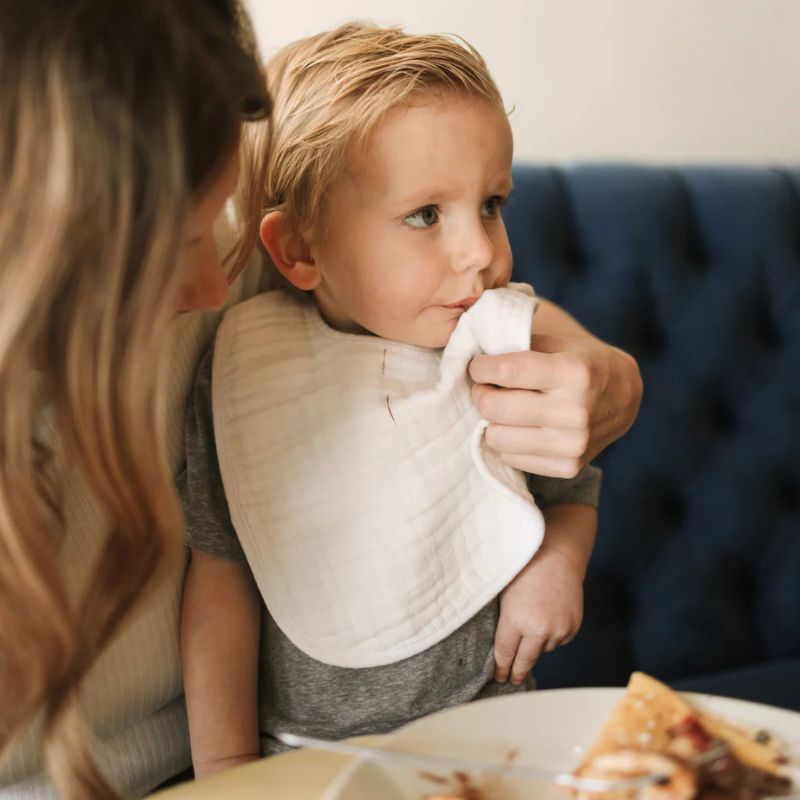 Cotton Muslin Classic Bibs - 3 Pack