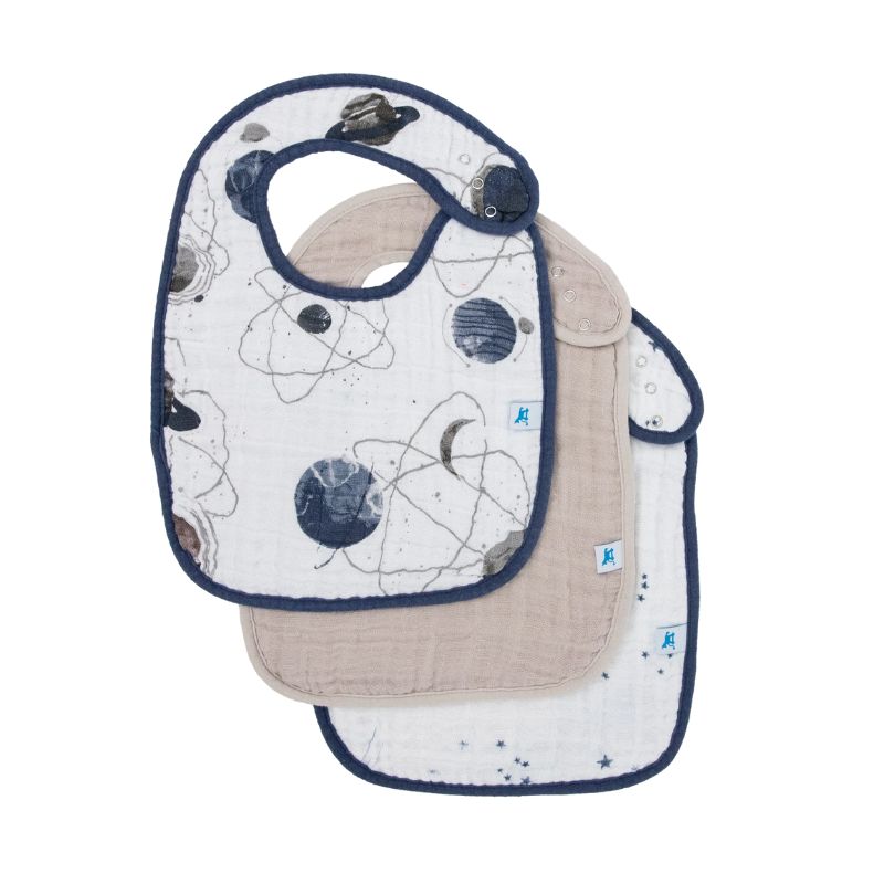 Cotton Muslin Classic Bibs - 3 Pack