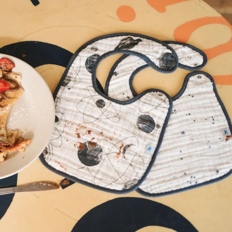 Cotton Muslin Classic Bibs - 3 Pack