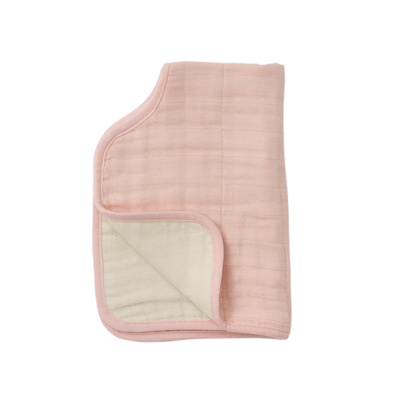 Cotton Muslin Burp Cloths Rose Petal