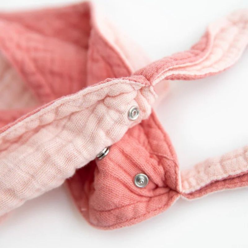 Cotton Muslin Reversible Bandana Bib