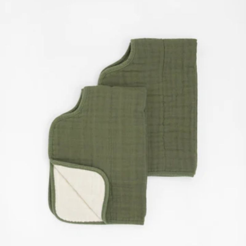Cotton Muslin Burp Cloth - 2 - Pack Fern