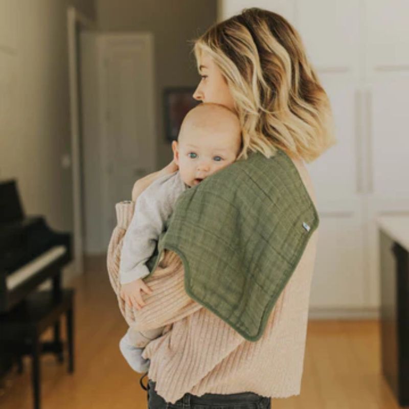 Cotton Muslin Burp Cloth - 2 - Pack Fern