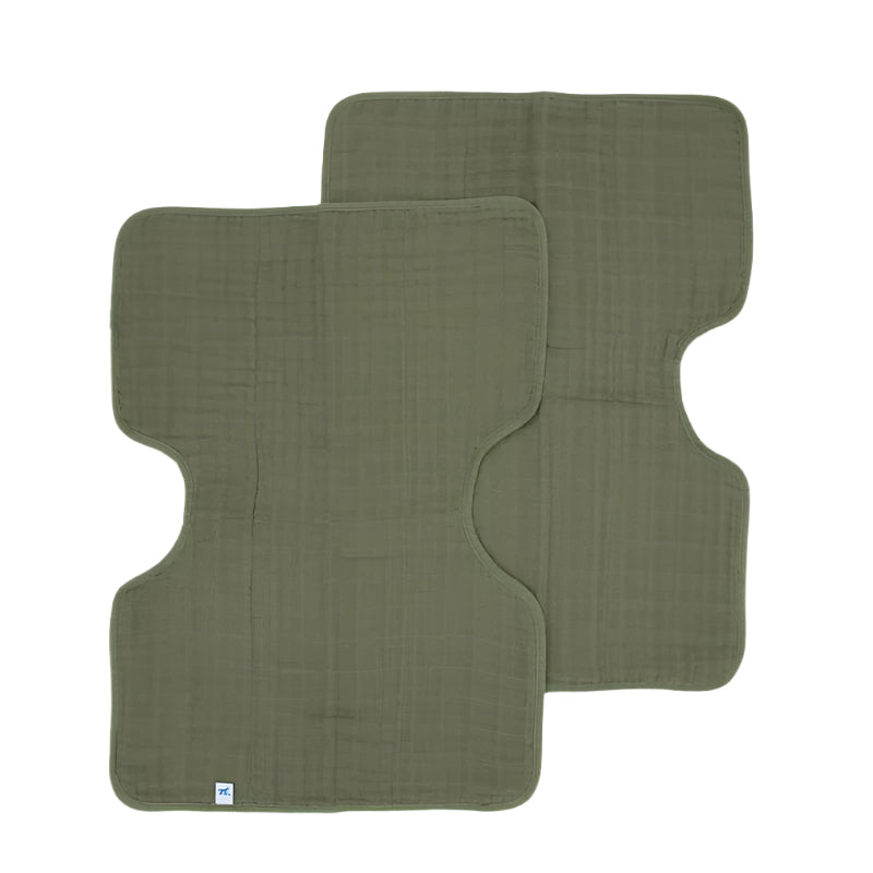 Cotton Muslin Burp Cloth - 2 - Pack Fern
