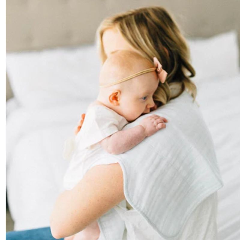 Cotton Muslin Burp Cloth - 2 - Pack White