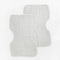 Cotton Muslin Burp Cloth - 2 - Pack Grey Stripe