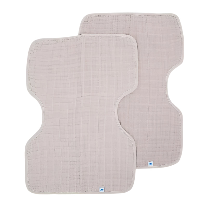 Cotton Muslin Burp Cloth - 2 - Pack Porpoise