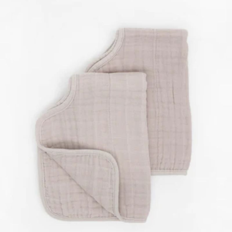 Cotton Muslin Burp Cloth - 2 - Pack Porpoise