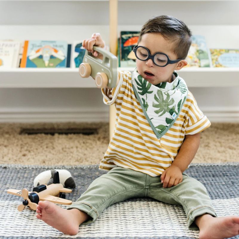 Cotton Muslin + Fleece Bandana Bib