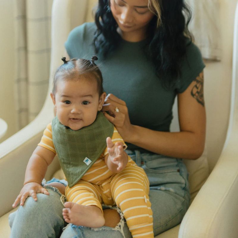 Cotton Muslin + Fleece Bandana Bib