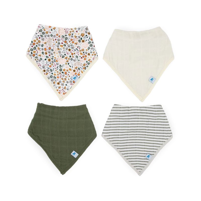 Cotton Muslin + Fleece Bandana Bib