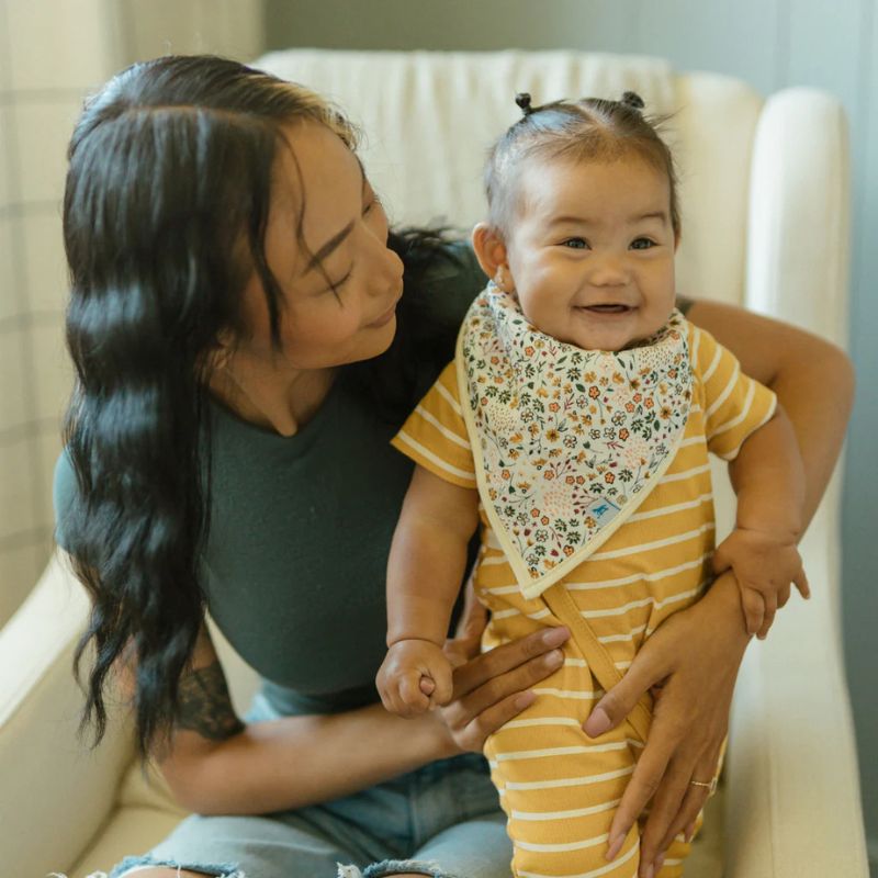 Cotton Muslin + Fleece Bandana Bib